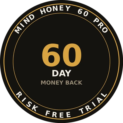 Mind Honey 60-day money-back guarantee seal